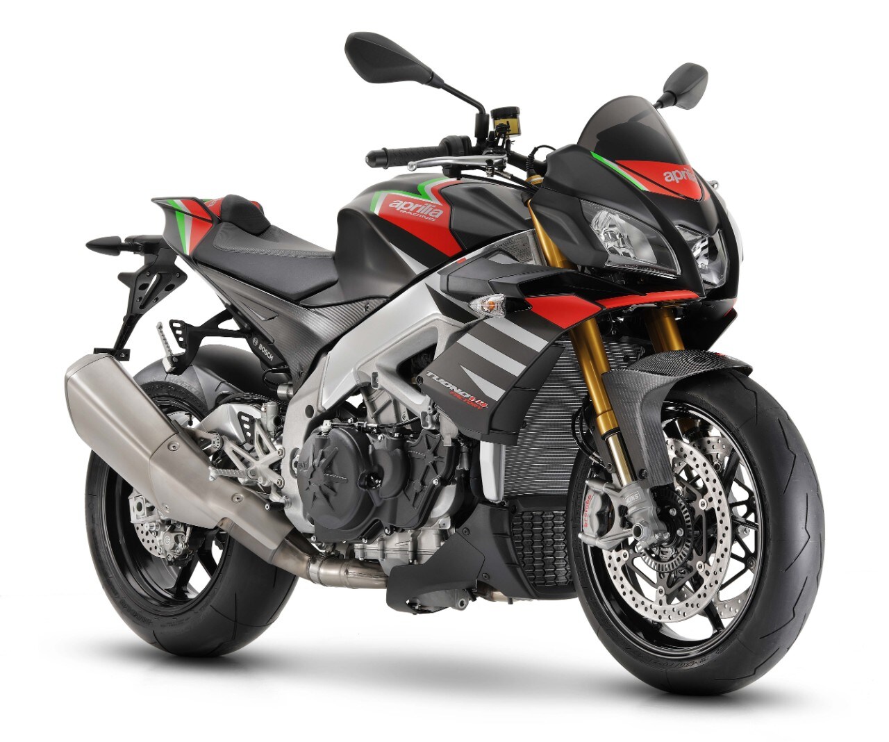 Aprilia Tuono V4 1100 Factory: le sospensioni diventano semiattive